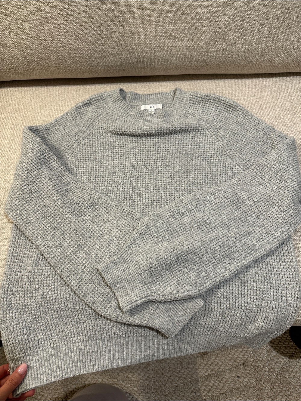 bp Nordstrom bubble sleeve crew sweater